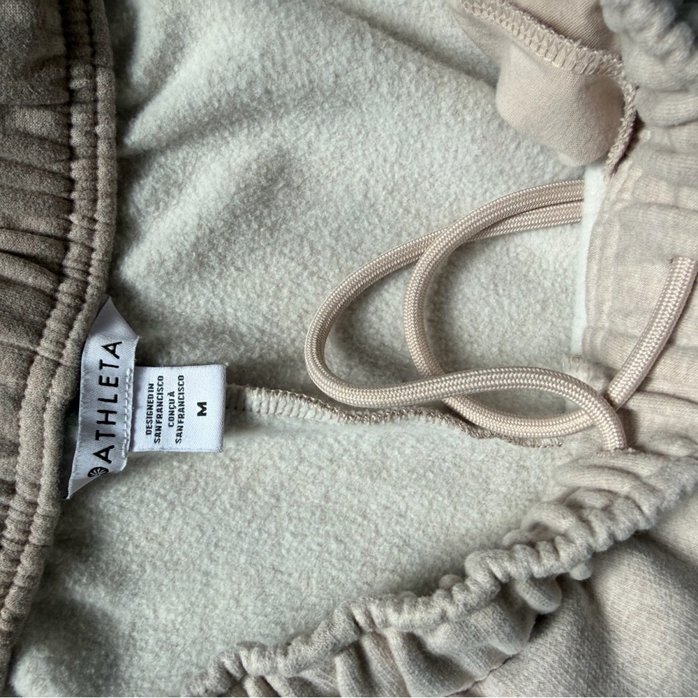 Athleta Forever Fleece Wide Leg Pants, Size M, 2 Tone Wildwood Heather - Picture 6 of 7